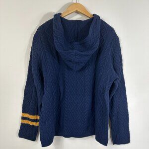 Birdwell Beach Britches Baja Fisherman's Merino Wool Cable Knit Sweater Men's L